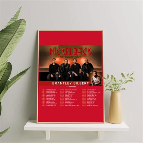 2023 Nickleback Band Poster Set, Nickleback Get Rollin 2023 sold by ...