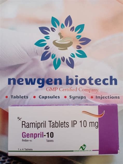 Ramipril 10 Mg Genpril-10 Tablets, Prescription at Rs 170/stripe in ...