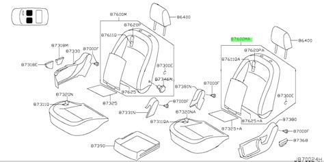 Buy Genuine Nissan Jd C Jd C Back Assembly Front Seat