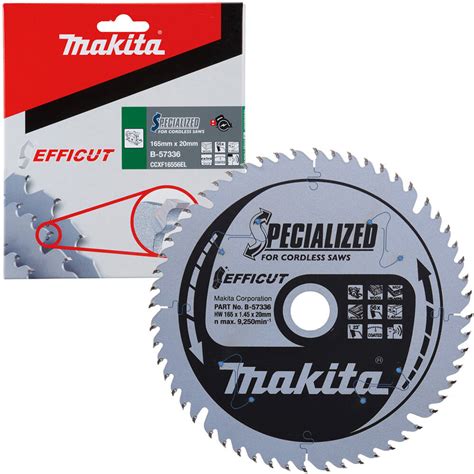 MAKITA TARCZA DO DREWNA LAMINATU MDF 165x20mm 56Z B 57336 Akcesoria