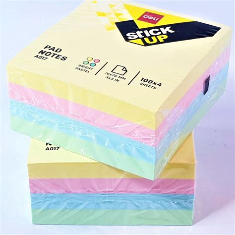 Jual Jual STICKY NOTES MEMOPAD PASTEL MEMO TUMPUK STICK NOTES TUMPUK