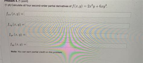 Solved Problem 4 Point 1 Pt Calculate All Four Chegg