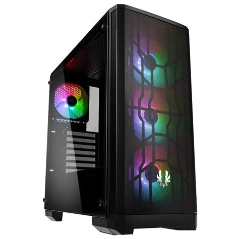 Gabinete Gamer Bitfenix Nova Mesh Tg X Argb Pre Instalados Microatx