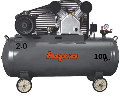 Hyco Hp Belt Driven Air Compressor With Lubricated Motor L Tank