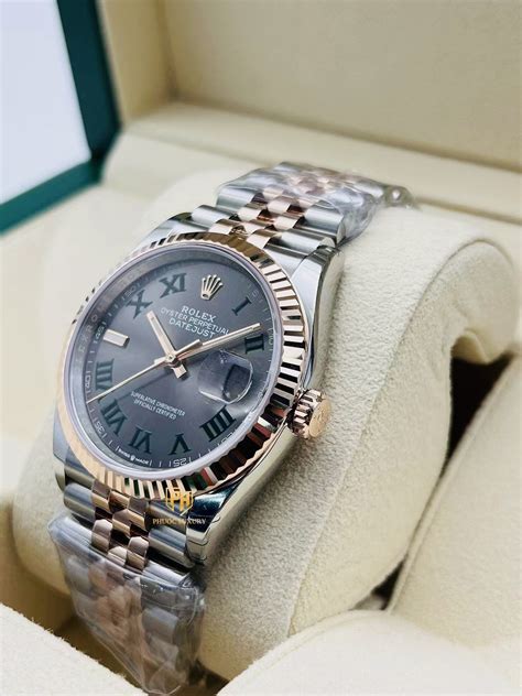 Đồng Hồ Rolex Datejust 36 126231 0029 Thép Oystersteel Và Vàng Everose