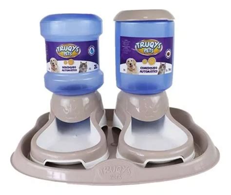 Kit Comedouro E Bebedouro Autom Tico Truqys Pet Bandeja Nude Parcelamento Sem Acr Scimo
