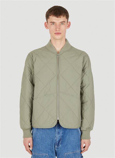 Stussy Dice Quilted Bomber Jacket In Green For Men Lyst