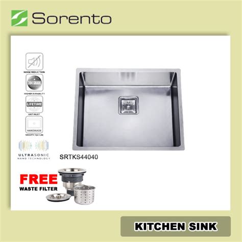 Sorento Undermount Handmade Stainless Steel Nano Kitchen Sink