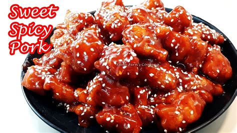 The Best Sweet And Spicy Crispy Fried Pork Recipe Better Than Take Out Super Yummy Youtube