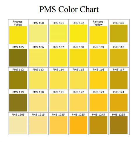 Pantone Color Chart Pdf | Template Business