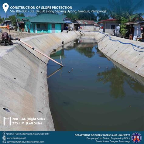 DPWH Completes Slope Protection Structures In Guagua Pampanga News Now