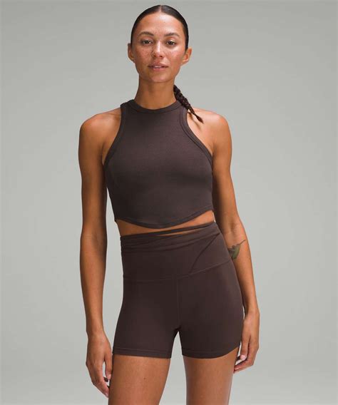 Lululemon Hold Tight Cropped Tank Top Espresso Lulu Fanatics