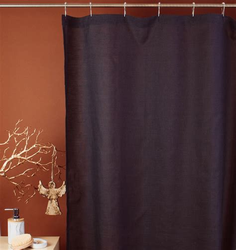 Custom & Ready-Made Linen Shower Curtains