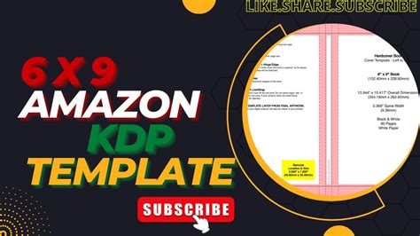 Amazon Kdp Cover Template Bookow Youtube