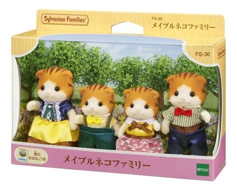 Sylvanian Families Familia De Gatos Maple Ternurines Env O Gratis