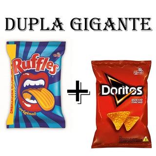 Kit 2 Pacote Salgadinhos Doritos Queijos Nacho Ruffles Gigante 300 G