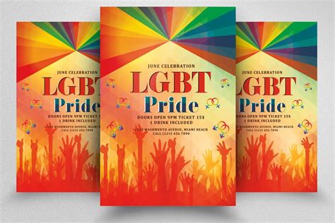 Lgbt Pride Flyer Creative Photoshop Templates ~ Creative Market