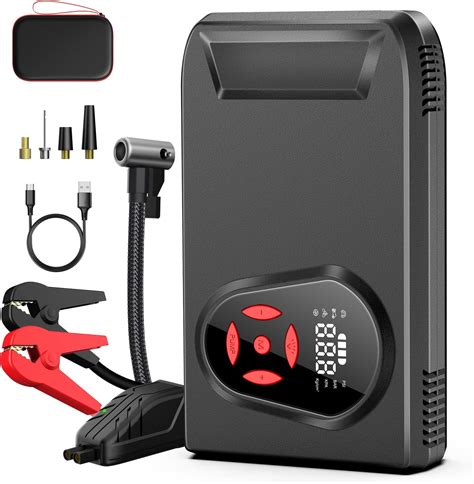 Amazon BOOKOO Portable Car Jump Starter With Air Compressor 3000A