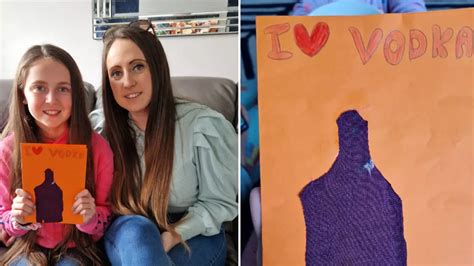 Mum Horrified As Daughter Makes You Love Vodka Card At School Life