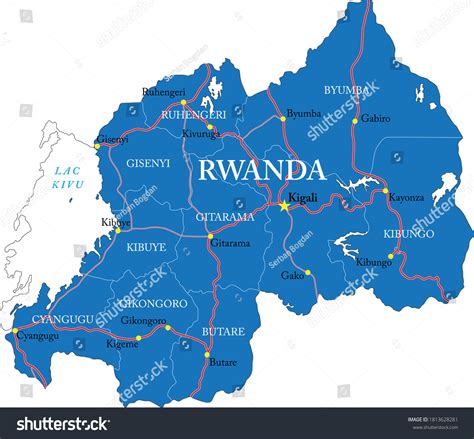 Kigali Map Images Stock Photos Vectors Shutterstock