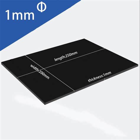 Thick 1 5mm Abs Plastic Sheet Black Board Vacuum Forming Diy Rc Body Ca