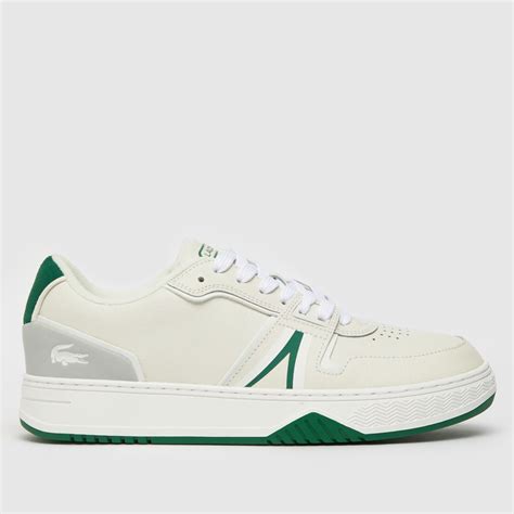 Lacoste White And Green L001 Trainers Shoefreak