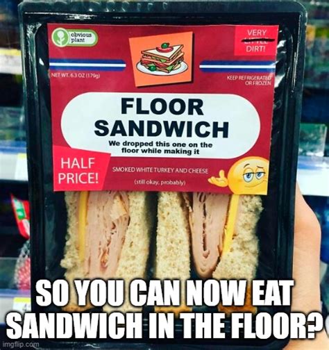 So You Can Now Eat Sandwich In The Floor Imgflip