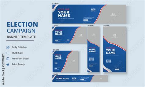 Election Campaign Banner Template, Political Campaign Banner Template ...