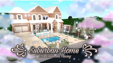 37k Unfurnished Suburban Home 🍃 Roblox Bloxburg Speedbuild Youtube