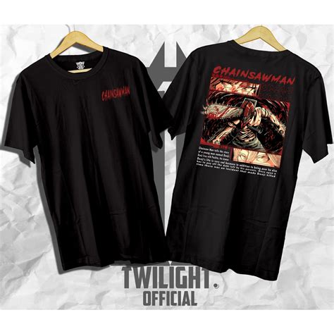 Jual Kaos Distro Chainsawman Denji Pochita Kaos Oversize Combed S