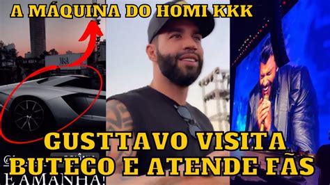 Gusttavo Lima ATENDE os FÃS em visita ao Buteco Goiânia e mostra MEGA