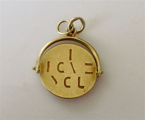 9ct Gold I Love You Spinner Charm Or Pendant Etsy Uk Spinner