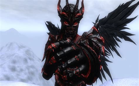 Darker Daedric Armor And Weapons Black At Oblivion Nexus Mods And