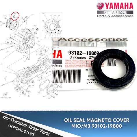 Oil Seal Magneto Mio Amore Sporty Soul Carb Yamaha