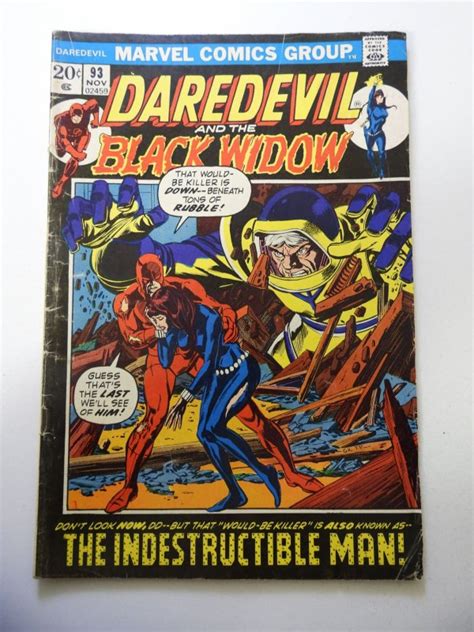 Daredevil 93 1972 GD VG Condition Centerfold Detached At Bottom