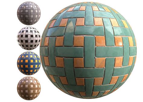 checkerboard tile PBR texture 005 Texture | CGTrader