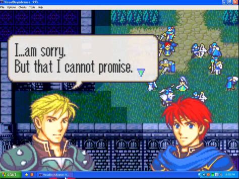 Eliwood Talk Harken Support B Fire Emblem Vba Youtube