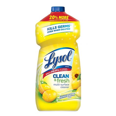 Lysol All Purpose Cleaner Multi Surface Pourable Lemon Scent 48oz BTL ...