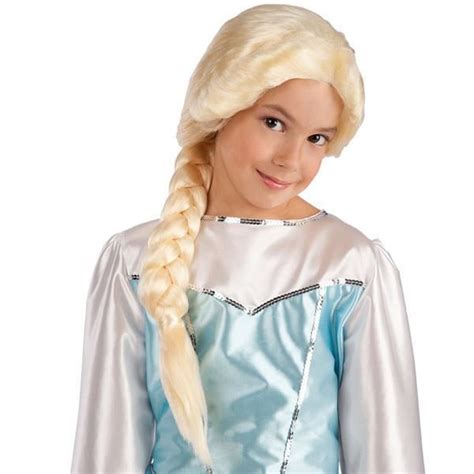 Perruque Tresse Reine Des Neiges Deguisement Halloween Blond 992