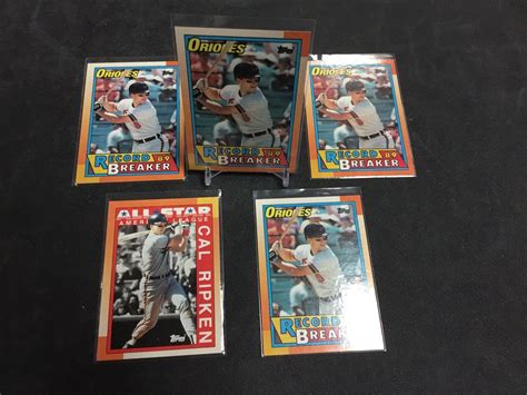 Cal Ripken Record Breaker Topps Baseball Card Bonus Cals