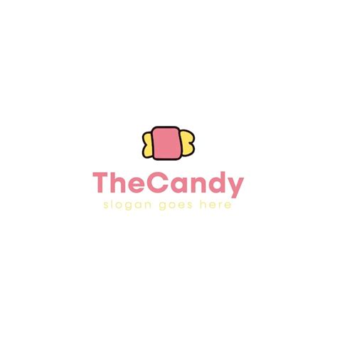 Premium Vector | Candy vector logo design