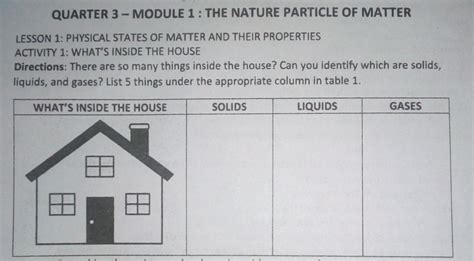 Directions: There are so many things inside the house? Can you identify ...