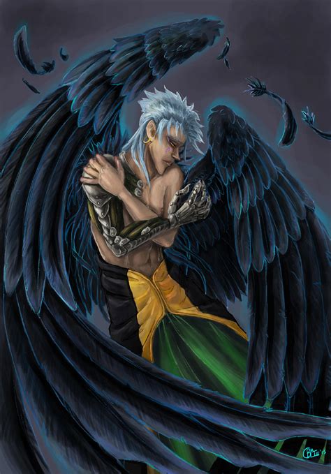 Black Winged Angel By Tenshiryuu On Deviantart