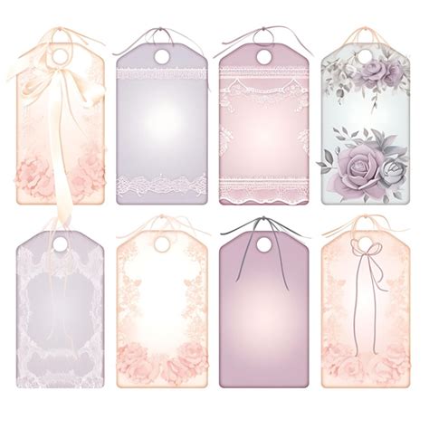 Premium AI Image Lingerie Tag Card Satin Fabric Delicate Lace Accents Sensual 2D Vector Design