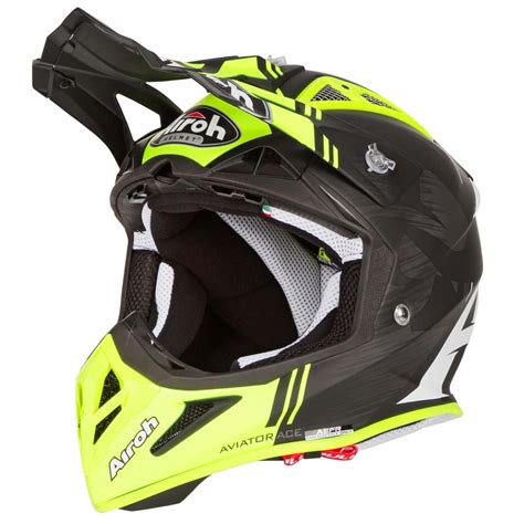 Airoh Mx Helmet Aviator Ace Kybon Yellowmatt Maciag Offroad