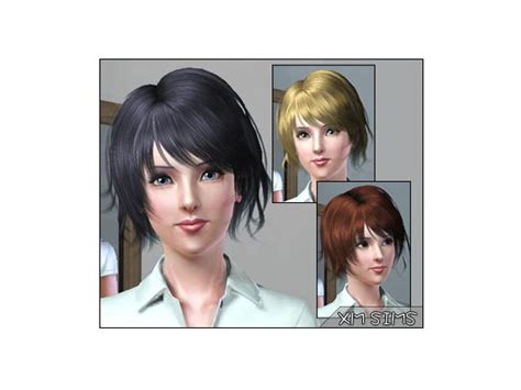 Short Jagged Edges Bob Flora Hair 025 The Sims 3 Catalog