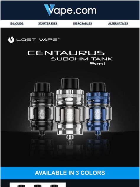 Vape NEW LOST VAPE CENTAURUS SUBOHM TANK Milled