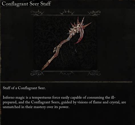 Conflagrant Seer Staff Lords Of The Fallen Guide IGN