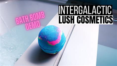 Intergalactic Bath Bomb Lush Cosmetics Underwater Demo And Review