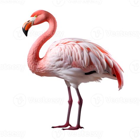 pink flamingo bird isolated on transparent background ,exotic flamingo ...